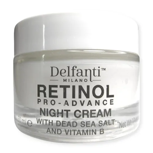 Vista 5 de Delfanti-Milano • RETINOL PRO-ADVANCE • Paquete DUO antienvejecimiento • Cremas de día y noche • Hidratantes faciales y cervicales con minerales