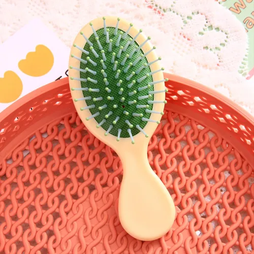 Vista 9 de Mini cepillo de pelo mojado de 20 piezas, cepillo desenredante de viaje con cerdas suaves para la mayoría de tipos de cabello, práctico de operar