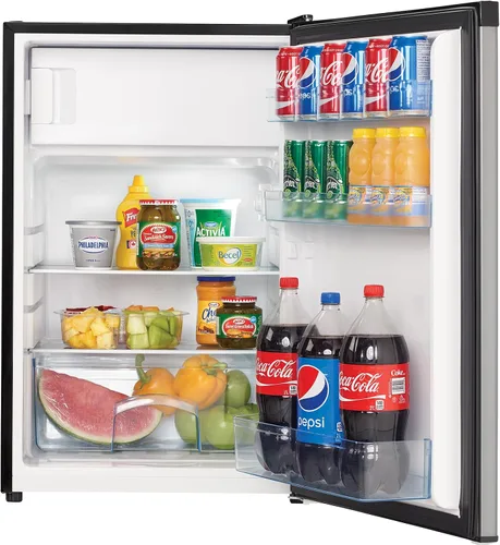Vista 5 de Danby DCR045B1BSLDB - Refrigerador compacto de 4.5 pies cúbicos con verdadero congelador en acero inoxidable