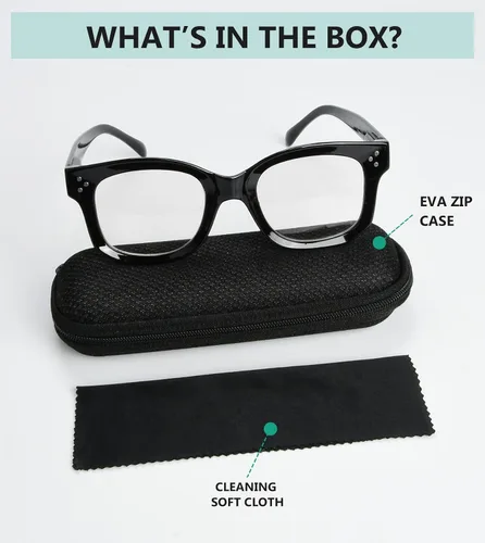 Vista 6 de Eyekepper Gafas de lectura fotocromáticas de transición para mujer, color negro