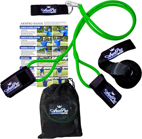 Vista 10 de Arm Pro Bands - Bandas de entrenamiento de resistencia y softbol de béisbol, equipo de fuerza de brazo, lanzamiento y acondicionamiento, disponible