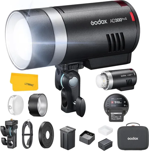 Vista 10 de Godox AD300 Pro AD300Pro Flash estroboscópico al aire libre, 300Ws TTL 1