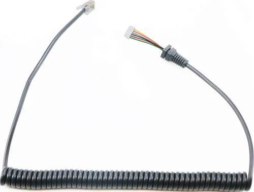 Vista 4 de Cable de micrófono de repuesto para Yaesu MH-48 MH-36 MH-42 Negro