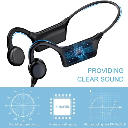 Vista 4 de KIMAFUN GWP91 - Micrófono inalámbrico de 2.4 G, impermeable IP67, a prueba de sudor, para aeróbic acuático, entrenador de natación, instructor