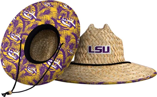 Vista 145 de FOCO - Sombrero de paja con logotipo de equipo universitario de NCAA y estampado floral para hombre