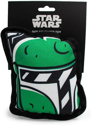 Vista 4 de Juguete para perro Buckle-Down, Star Wars, cabeza con silbato de Boba Fett de 5.0" x 6.0