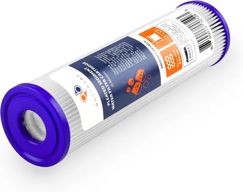 Vista 6 de Aquaboon Cartucho de filtro de sedimento plisado para toda la casa de 5 micras de 10 x 2.5 pulgadas para reemplazo de filtro de agua de pozo