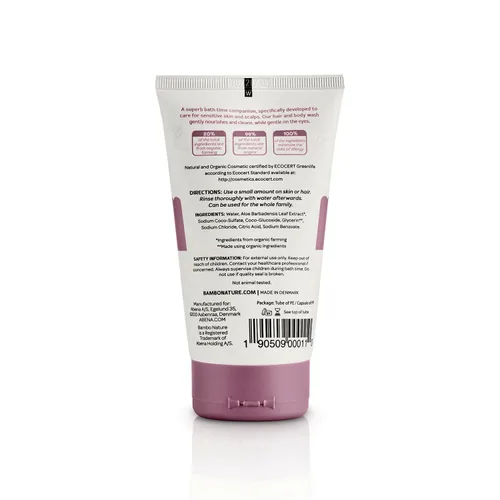 Vista 2 de Bambo Nature Bath Buddy Gel de baño para el cabello y el cuerpo, tubo de 5 onzas líquidas, 1 unidad
