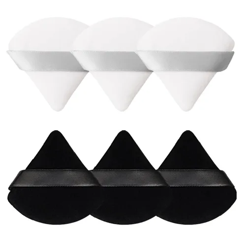 Vista 20 de 6 Piezas Borla de Polvo Triangular Esponja de Maquillaje Suave Borla de Maquillaje para Polvo Facial Base Cosmética Esponja Herramienta