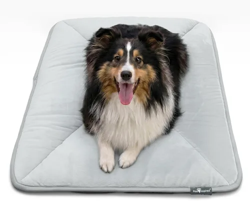 Vista 8 de Paw Inspired Self Heating Cat Pad & Dog Crate Mat, Thermal Warming Pet Bed (23x17 Inch, Gray)