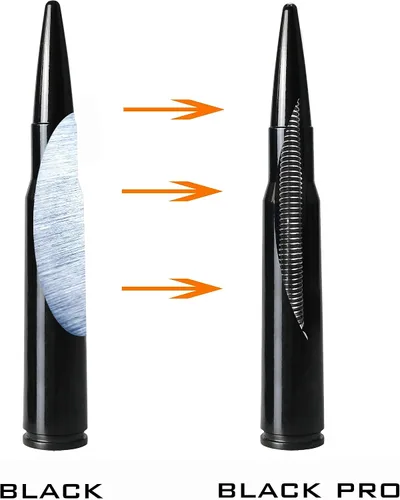Vista 2 de Antena de 50 Cal Stubby con mástil para eliminar la antena de pista, reemplazo para Ford F150 F250 F350 RAM 1500 2500 GMC Denali Chevy Pick-up