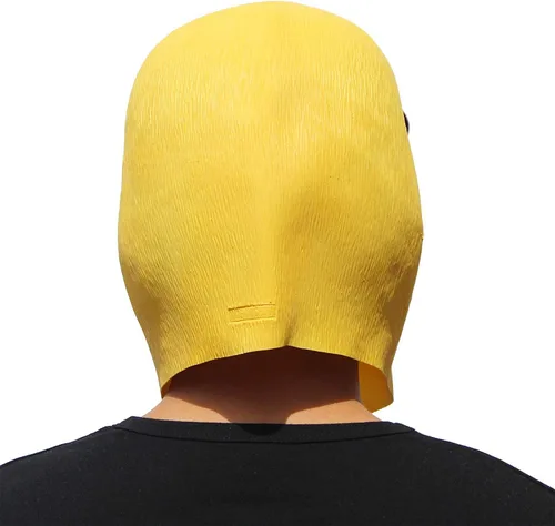 Vista 5 de PartyHop - Máscara de pato amarillo - Máscara de látex de Halloween de cabeza completa