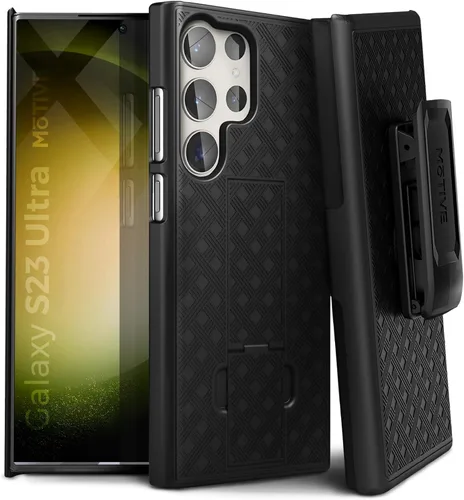 Vista 9 de MOTIVE Funda diseñada para Samsung Galaxy A14 5G con clip para cinturón, funda con clip para Samsung A14, funda protectora delgada y resistente a