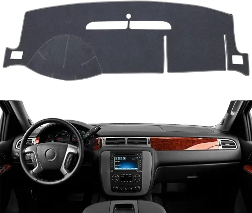Vista 16 de Cubierta de Tablero a Medida para Chevy Chevrolet Silverado/GMC Sierra C1500 C2500 C3500 K1500 K2500 K3500 de 1997-2000, GMC Yukon/Chevy Tahoe