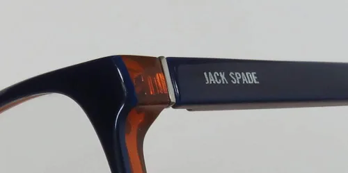 Vista 6 de Jack Spade Larson - Marco rectangular de montura completa para hombre y mujer (53-17-150, azul marino)