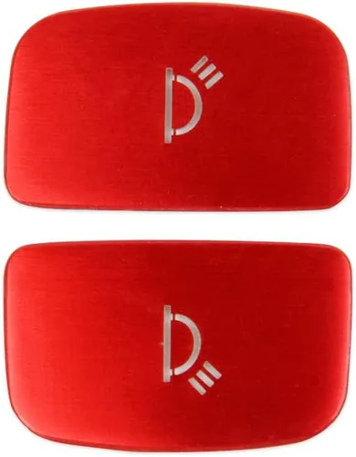 Vista 6 de Cubierta de parche de llave de botón rojo de aleación de aluminio para Hyundai Palisade 2020-2022 (botón de luz de lectura frontal