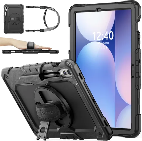 Vista 21 de SEYMAC stock Funda para Samsung Galaxy Tab S10 Lite / S10 FE / S9 FE 5G / S9 Funda para Tableta 10.9''/ 11'' Protectora con Protector de Pantalla