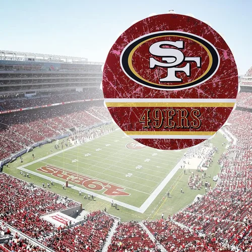 Vista 4 de NFL Team Logo Distressed Metal Hanging Wall Bottle Cap Sign