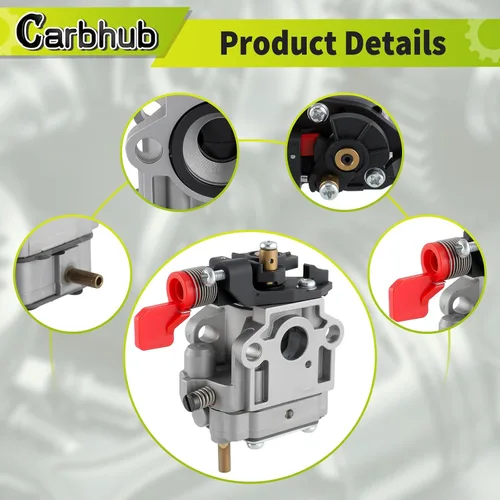 Vista 5 de Carbhub 308028004 Carburador para Homelite Ryobi UT-08072 UT-08572 UT-08572-A UT-08042 UT-08542 UT-08542-A UT-08542-B UT-08012 UT-08512 UT-085 12-A