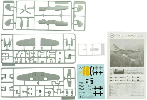 Vista 2 de Premium Hobbies Bf 109 G-14 Tulipán Negro 1:72 Modelo de Plástico Kit de Avión 127V