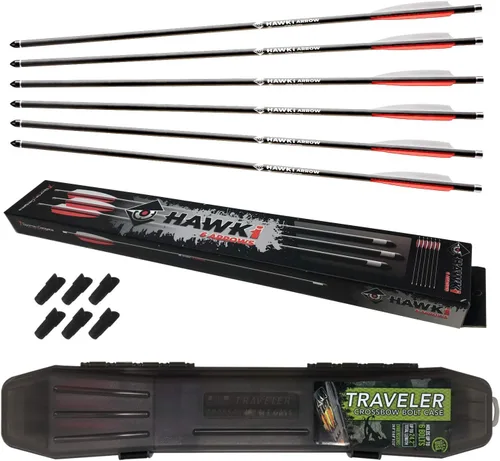 Vista 9 de Hawk-i Flecha de carbono PCP 13.26 oz flechas pernos para caza PCP armas de aire o ballestas