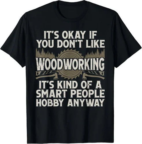 Vista 2 de Cool Woodworking Design - Camiseta para hombre y mujer, diseño de carpintería, Negro