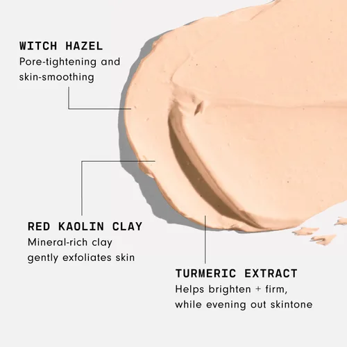 Vista 2 de Versed Fotos, Please - Mascarilla facial tensa, iluminadora con cúrcuma y arcilla de caolín, mascarilla facial hidratante para apretar los poros
