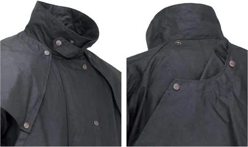 Vista 11 de Outback Trading Company Unisex 2042 Low Rider Impermeable Transpirable De Longitud Completa Oilskin Duster Coat
