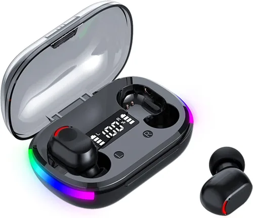 Vista 2 de Auriculares inalámbricos - Auriculares Bluetooth de 5.3 pulgadas - Micrófono integrado - Auriculares de sonido premium inmersivos - Estuche de carga