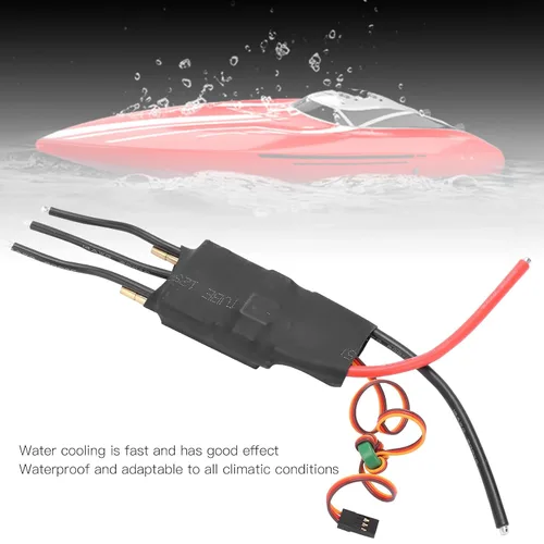 Vista 2 de Controlador de velocidad electrónico sin escobillas ESC, 125A sin escobillas refrigerado por agua ESC Tamaño compacto Fuerte dureza para barco RC