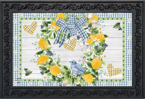 Vista 13 de Briarwood Lane Felpudo de primavera de 30 x 18 pulgadas, para interior y exterior, para baño de pájaros en flor para tapete de primavera