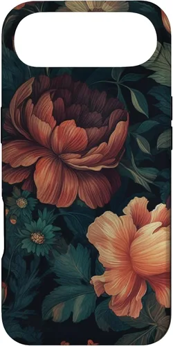 Vista 27 de Vintage Dark Flower Pattern Moody Floral Case for iPhone 17