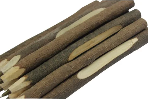Vista 4 de Bolígrafo de madera hecho a mano, creativo, original, ecológico, estilo largo (aproximadamente 6.7 pulgadas, 6.7 in) - 12 piezas