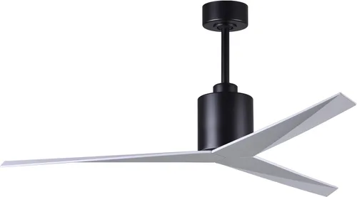 Vista 11 de Matthews EK-BN-BN Eliza - Ventilador de techo Eliza para exteriores e interiores de 56 pulgadas con control remoto y control de pared, 3 aspas ABS