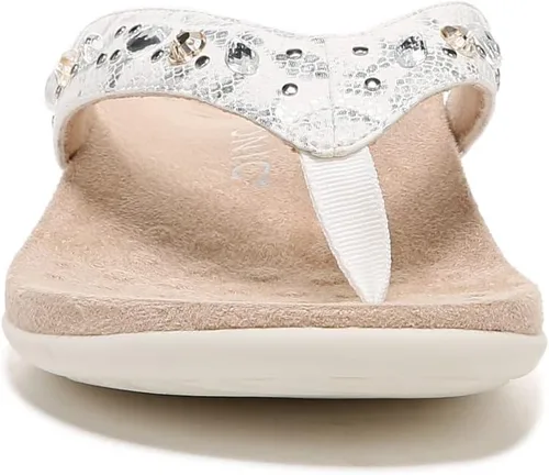 Vista 6 de Vionic Rest Lucia Flip-Flop - Sandalias con brillantes de imitación con soporte de arco ortótico oculto, para mujer