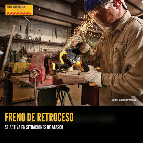 Vista 4 de Amoladora sin escobillas DeWalt DCG413B 20V XR, 20V. 4.5 pulgadas (no incluye batería)