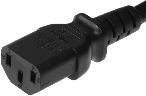 Vista 2 de Cable SF, 8 pies 14 AWG NEMA 6-15P a C13 cable de alimentación