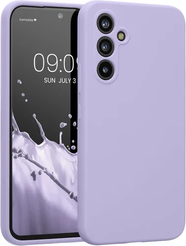 Vista 159 de kwmobile Funda compatible con Samsung Galaxy A13 4G - Funda delgada de silicona TPU - Acabado suave al tacto - Amarillo radiante