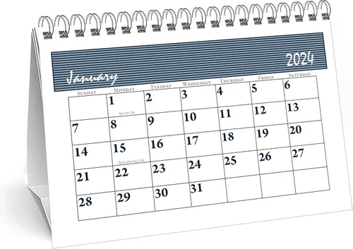 Vista 2 de House of Doolittle Calendario mensual de tienda de campaña de escritorio 2024, Bar Harbor, 7 x 4.25 pulgadas, enero a diciembre (HOD3679-24)