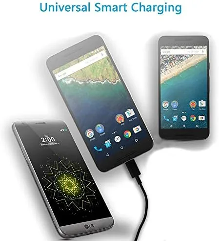 Vista 4 de El cable microUSB LED brillante funciona para la zona de bomba BluAnt con luz LED activada al tacto (5 pies)