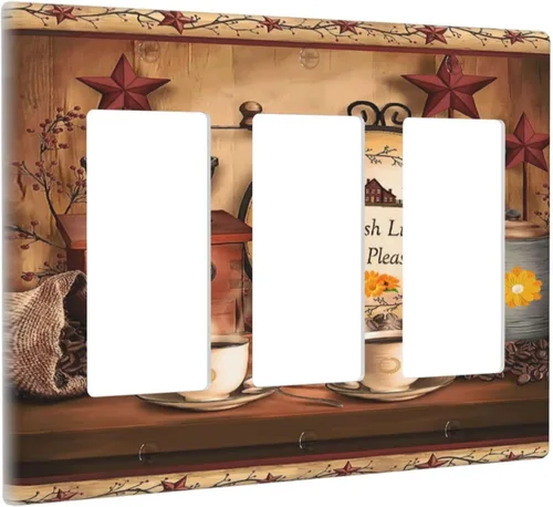 Vista 117 de Azulejos Negros Texturas Modernas Retro Marruecos 1 Gang Cubierta de Interruptor de Luz Sin Dispositivo Placa de Pared en Blanco Decorativa Placa