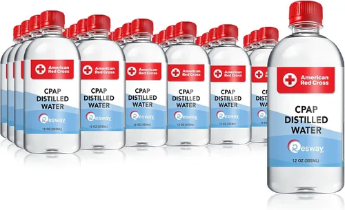 Vista 7 de Resway Agua destilada de la Cruz Roja Americana Botellas de viaje para máquinas resmed, Respironics, humidificador personal Suministros médicos