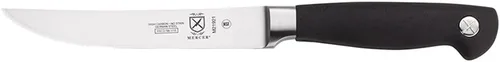 Vista 12 de Cuchillo para carne forjado Mercer Culinary Genesis de 10 pulgadas, Cuchillo rígido, forjado para deshuesar, 15,24 cm, 6", Acero/negro