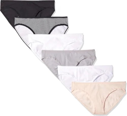Vista 29 de Amazon Essentials Ropa interior de bikini de algodón y elastano para mujer (disponible en tallas grandes)