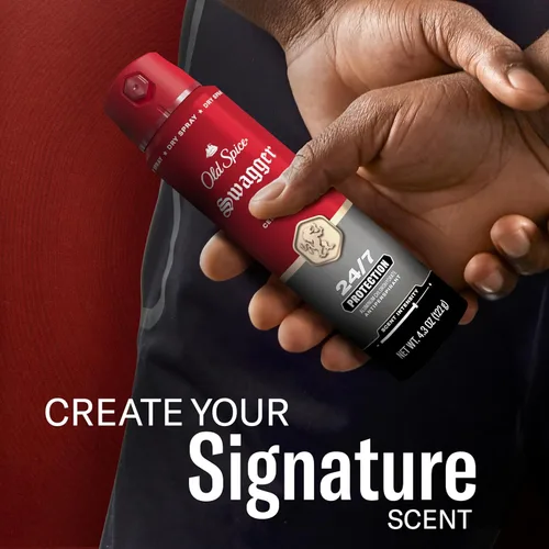 Vista 9 de Desodorante antiperspirante en aerosol seco Old Spice para hombres, 24/7 protección contra el sudor y el olor, 24/7 defensa contra el sudor