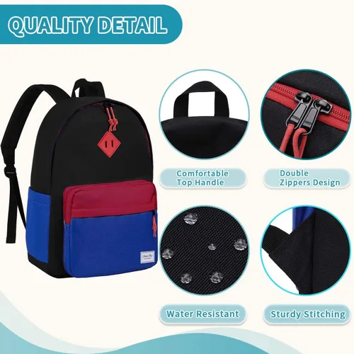 Vista 6 de Chase Chic Mochila infantil para niñas – Mochilas escolares de 17 pulgadas para niños pequeños para niños de 6 a 12 años – Bolsa de libros