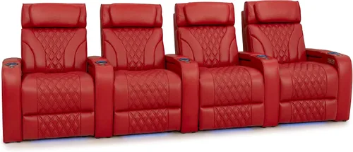 Vista 69 de Seatcraft Luminis LT - Asiento de cine en casa, reclinable, color rojo