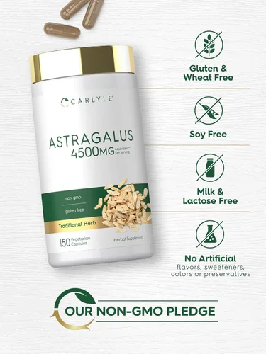Vista 5 de Carlyle Suplemento de astrágalo 150 cápsulas Fórmula de extracto
