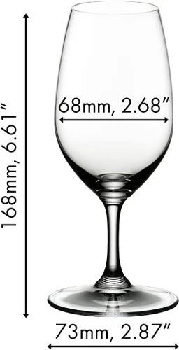 Vista 4 de Riedel Vinum Port Glass - Juego de 2 unidades, transparente
