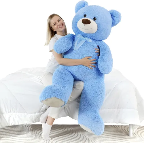 Vista 20 de MorisMos Oso de Peluche Gigante Animal de Peluche 3 pies, 36 pulgadas, Oso de Peluche Grande para Decoración de Baby Shower, Animal de Peluche